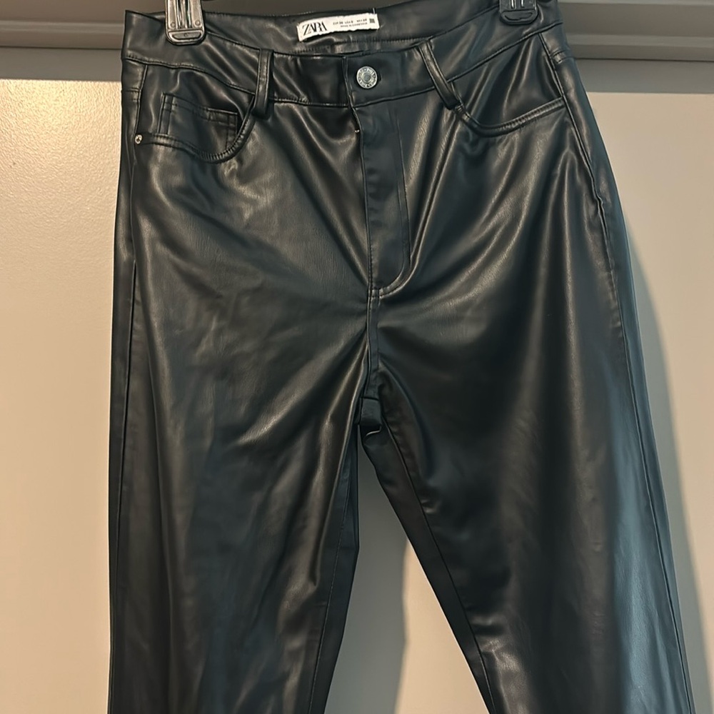 Zara leather pants